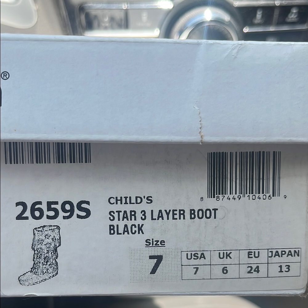 Minnetonka Kids Star 3-Layer Boot - Black